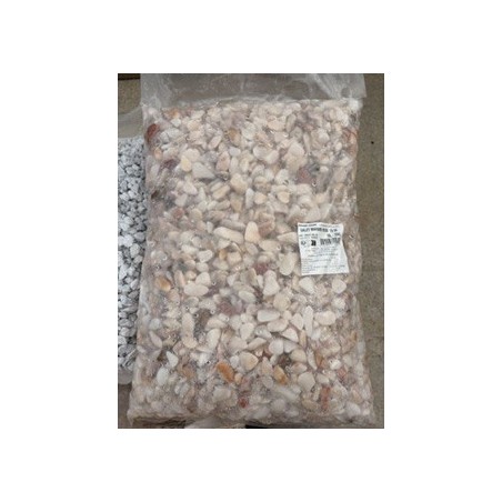 Galet de marbre rose en 10/30 - Sac de 25 kg